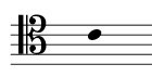 Middle C on the tenor clef